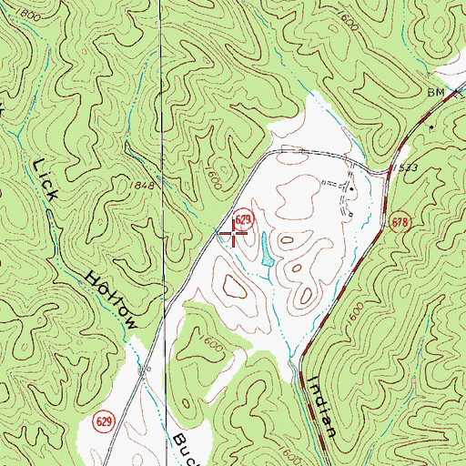 Topographic Map of John L Lawrence Dam, VA