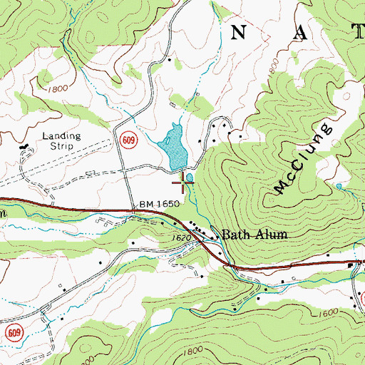 Topographic Map of Lake of the Pines, VA
