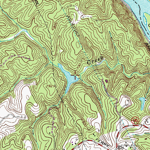 Topographic Map of Harrington Dam, VA