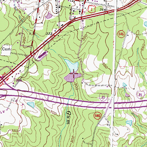 Topographic Map of Epperson Dam, VA