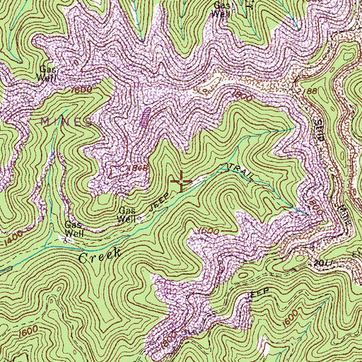 Topographic Map of Virginia Energy Dam, VA