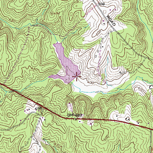 Topographic Map of Willis River Number 5e Dam, VA