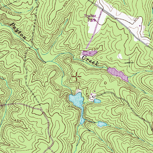 Topographic Map of Kennedys Dam, VA