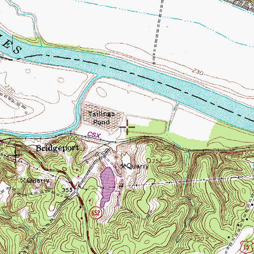 Topographic Map of Solite Corporation Dam, VA