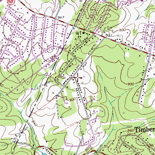 Topographic Map of Wildwood Lake, VA