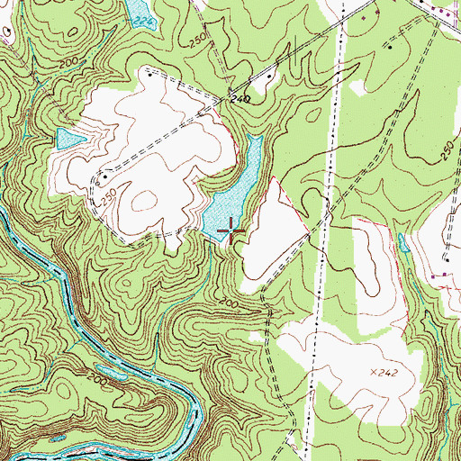 Topographic Map of USRY Properties Incorporated Dam, VA