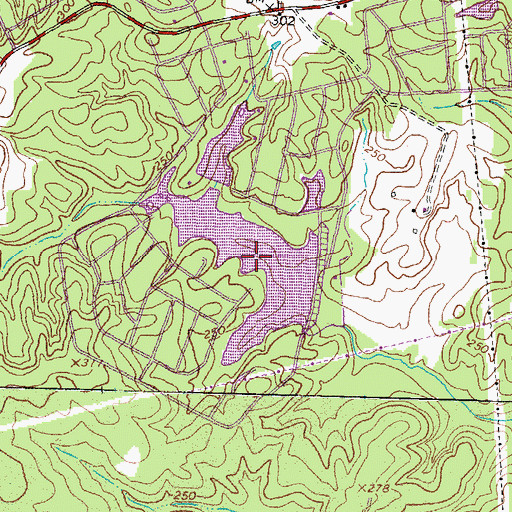 Topographic Map of Lake Heritage, VA