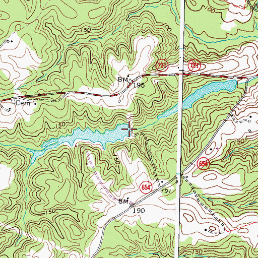 Topographic Map of Lake Holly, VA