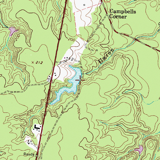 Topographic Map of Margaret Pitts Dam, VA