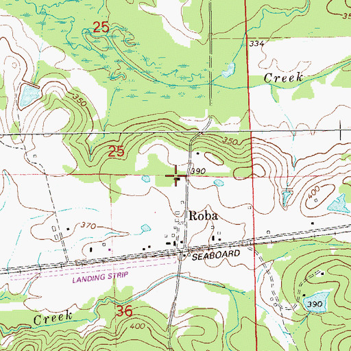Topographic Map of Dawson Church, AL
