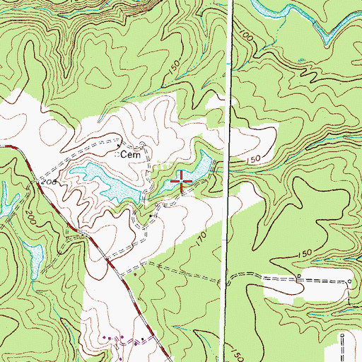 Topographic Map of R Collins Dam, VA
