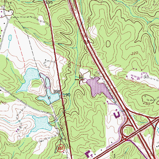 Topographic Map of Coburn Dam, VA