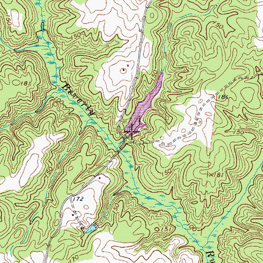 Topographic Map of P D Pitts Dam, VA