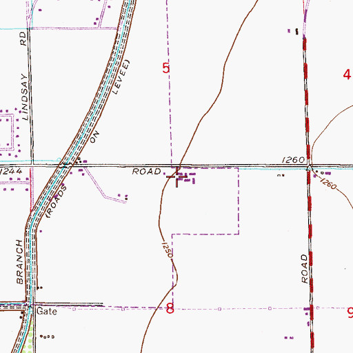 Topographic Map of Patterson Elementary School, AZ