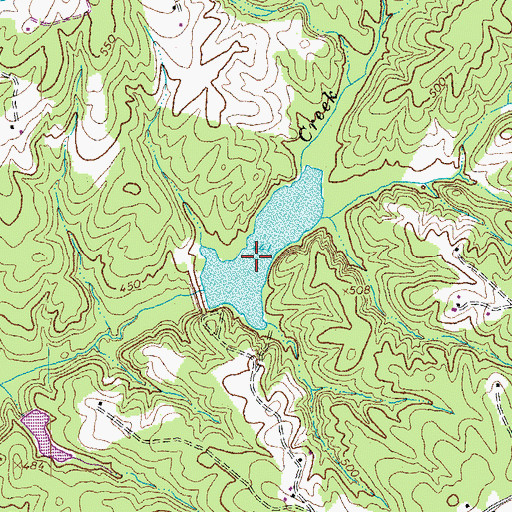 Topographic Map of Roanoke Creek Site 67 Lake, VA