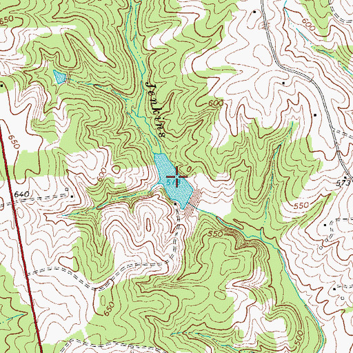 Topographic Map of Roanoke Creek Site 4a Lake, VA