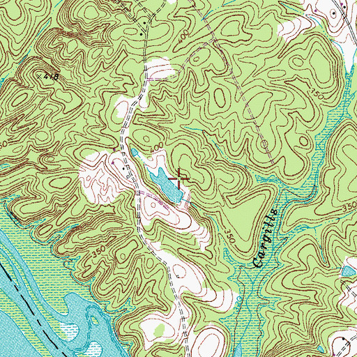 Topographic Map of Eastern Pines Dam, VA