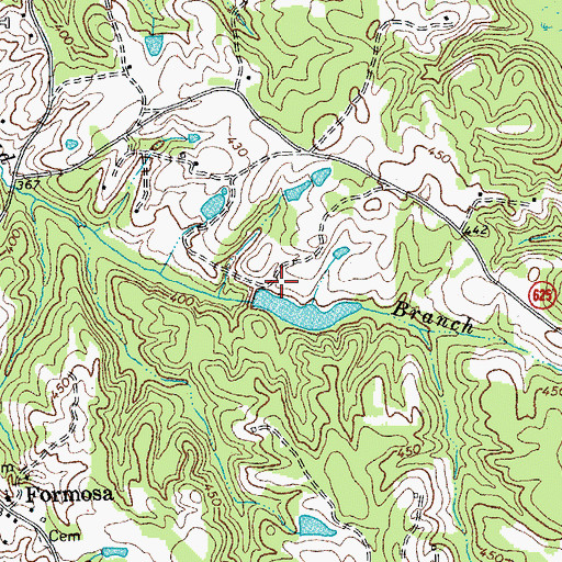 Topographic Map of Devins Upper Dam, VA