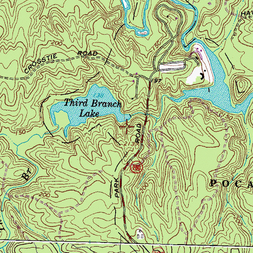 Topographic Map of Beaver Dam, VA