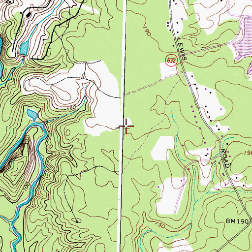 Topographic Map of Lake Neda, VA