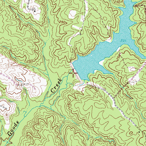 Topographic Map of Tates Dam, VA