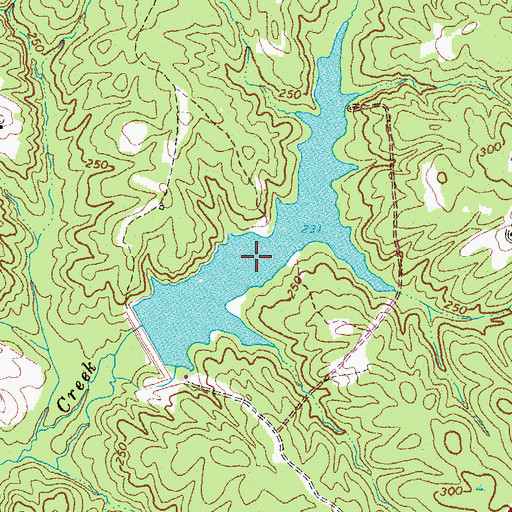 Topographic Map of Tates Pond, VA