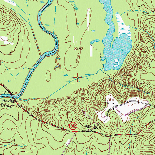 Topographic Map of Condrey Pond, VA