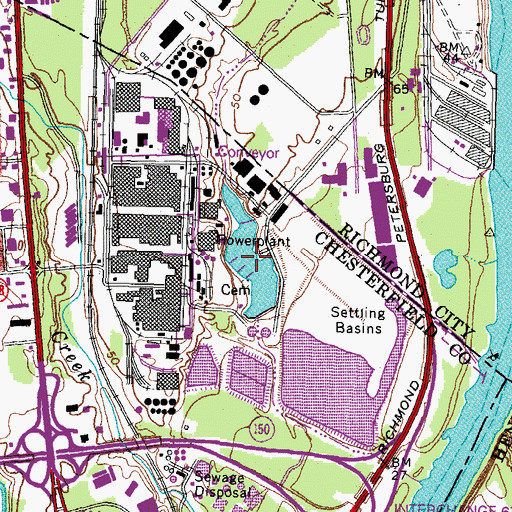 Topographic Map of Spray Pond, VA