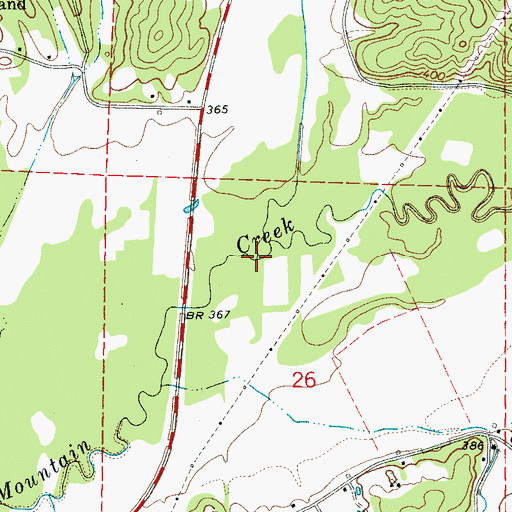 Topographic Map of Briar Creek, AL