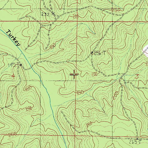 Topographic Map of Southern Pine Hills, AL
