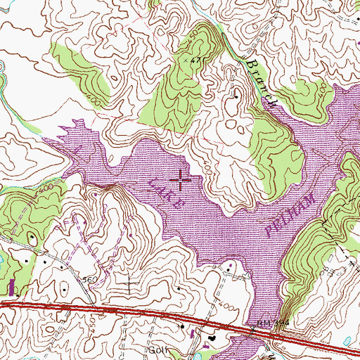 Topographic Map of Mountain Run Number 50 Dam, VA