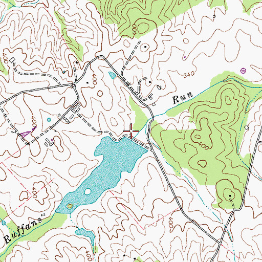 Topographic Map of Brandy Rock Farm Dam, VA
