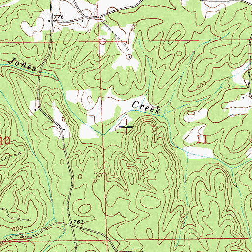 Topographic Map of Piedmont Upland, AL