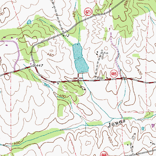 Topographic Map of Benzinger Dam, VA