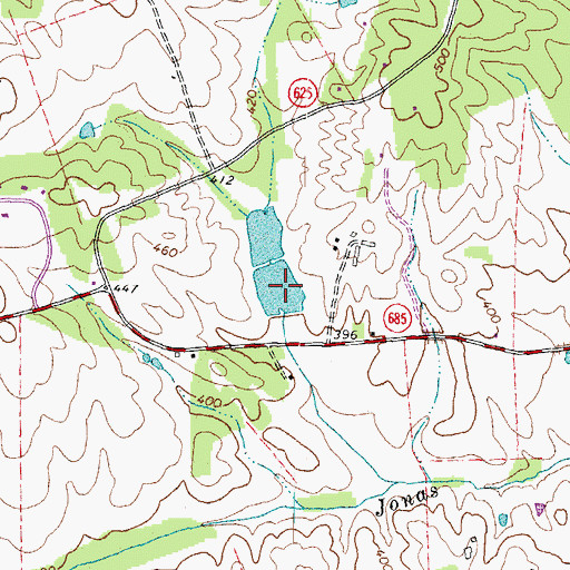 Topographic Map of Benzinger Pond, VA