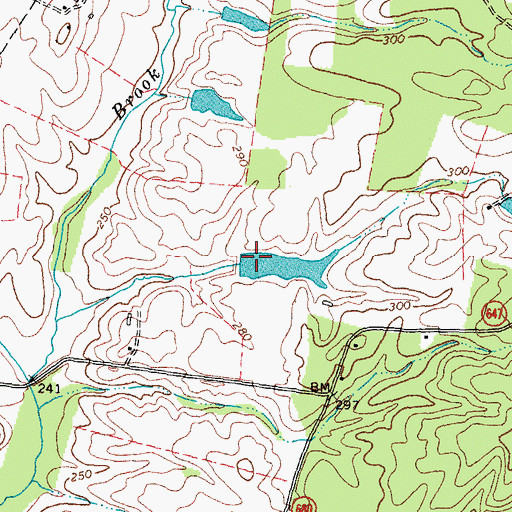 Topographic Map of Hawkins Dam, VA