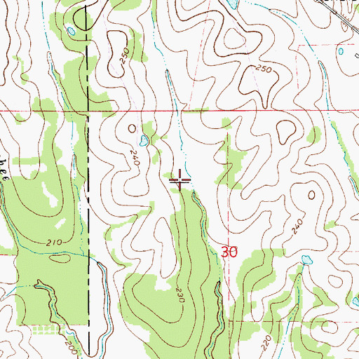 Topographic Map of Black Belt, AL