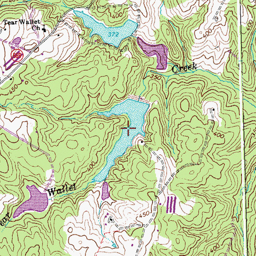 Topographic Map of Clements Lake, VA