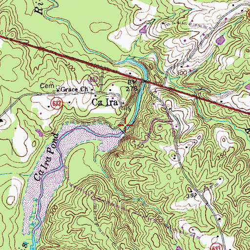 Topographic Map of Ca Ira Dam, VA