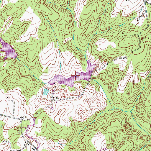 Topographic Map of Ingle Lake, VA