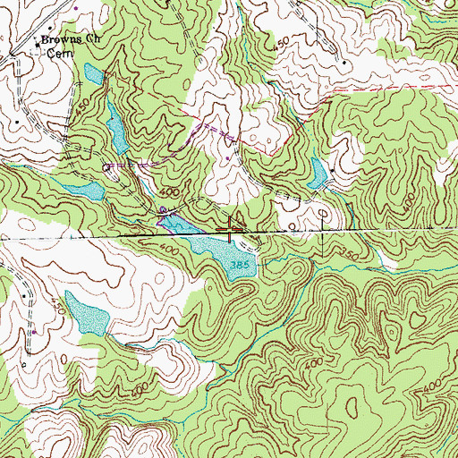 Topographic Map of Wilcks Dam, VA