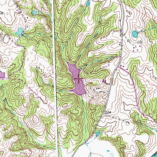 Topographic Map of Doctor W B Blanton Pond, VA