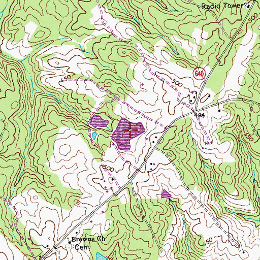 Topographic Map of T Edward Stimpson Pond, VA