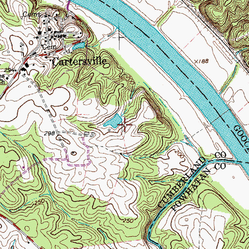 Topographic Map of Knorr Dam, VA
