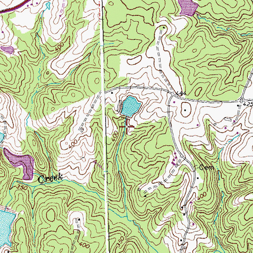 Topographic Map of Rogers Dam, VA
