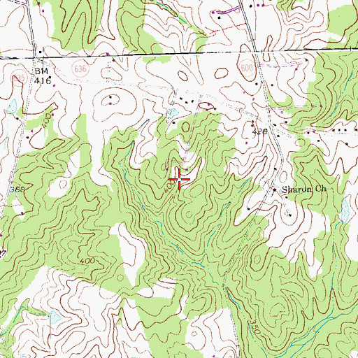 Topographic Map of Ortel Dam, VA