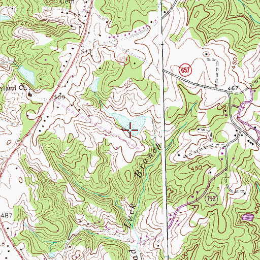 Topographic Map of Simanske Dam, VA