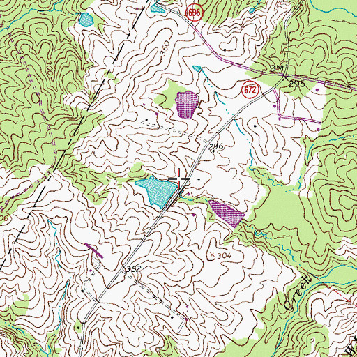 Topographic Map of Benelli Dam, VA