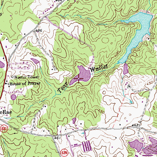 Topographic Map of Gnegy Dam, VA