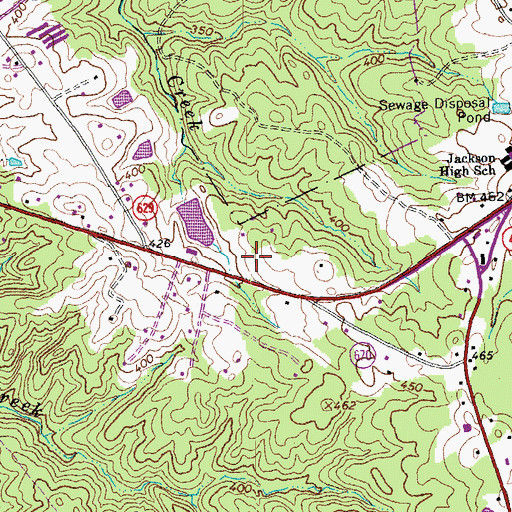 Topographic Map of Bish Dam, VA